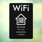 Autocollant Pour Fenêtre Connexion Wifi | Analyser Pour Connecter La Salle  (Feuille 3)