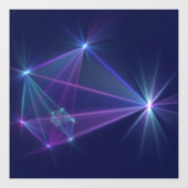 Autocollant Pour Fenêtre Constellation, Art Fractal Abstrait Imaginaire (Feuille)