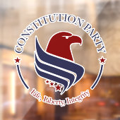 Autocollant Pour Fenêtre Constitution Party window cling (Feuille 2)