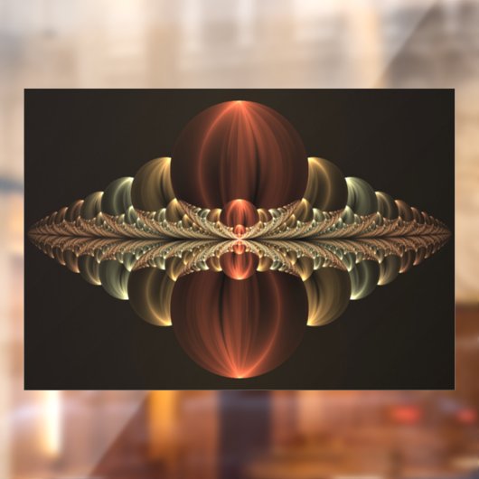 Autocollant Pour Fenêtre Construction d'Imaginaires Art Fractal Abstrait br (Feuille 2)