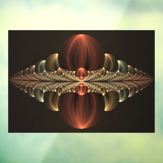 Autocollant Pour Fenêtre Construction d'Imaginaires Art Fractal Abstrait br (Feuille 3)