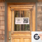 Autocollant Pour Fenêtre Contrôle d'accès | Entrée du logo de l'entreprise (Porte d'accueil)