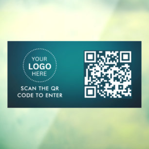Autocollant Pour Fenêtre Contrôle d'accès Entrée du logo de l'entreprise