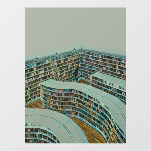 Autocollant Pour Fenêtre Cool lecture amant cadeau (Feuille)