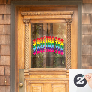 Autocollant Pour Fenêtre Cool texte personnalisé gay pride arc-en-ciel vac