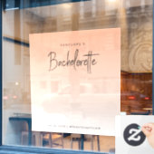 Autocollant Pour Fenêtre Coral Ombre | Bachelorette (Fenêtre de café)