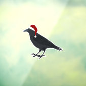 Autocollant Pour Fenêtre Corbeau de Noël (Feuille 3)