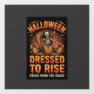 Autocollant Pour Fenêtre Costume de Réveil du Cimetière d'Halloween