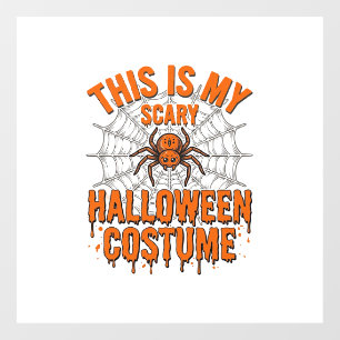 Autocollant Pour Fenêtre Costume Halloween effrayant Toile d'araignée Desig