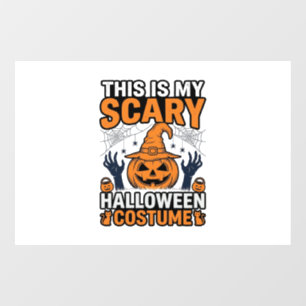 Autocollant Pour Fenêtre Costume Halloween Épouvantable Chapeau de Sorcière