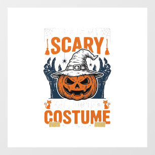 Autocollant Pour Fenêtre Costume Halloween Épouvantable Chapeau de Sorcière