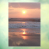 Autocollant pour fenêtre Coucher de soleil rose (Feuille 3)