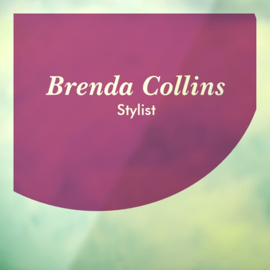 Autocollant Pour Fenêtre Courbe violette et blanc (Feuille 3)