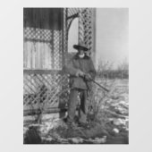 Autocollant Pour Fenêtre Cowboy Rancher ou le hors-la-loi canadien du Vieux (Feuille)