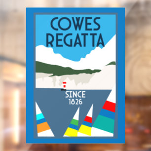 Autocollant Pour Fenêtre Cowes île de Wight Yacht Regatta