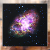 Autocollant Pour Fenêtre Crabe Nebula Supernova Remnant Hubble Composite (Feuille 2)