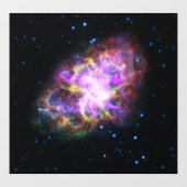 Autocollant Pour Fenêtre Crabe Nebula Supernova Remnant Hubble Composite (Feuille)