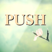 Autocollant Pour Fenêtre Create Your Own Simple Custom Push (Feuille 3)