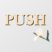 Autocollant Pour Fenêtre Create Your Own Simple Custom Push (Feuille)