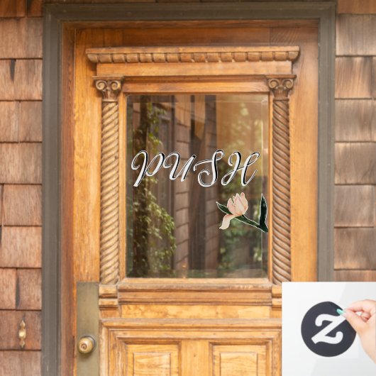 Autocollant Pour Fenêtre Create Your Own Simple Custom Push (Porte d'accueil)