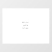 Autocollant Pour Fenêtre Create Your Own white  (Feuille)