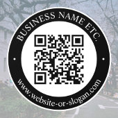 Autocollant Pour Fenêtre Créer un code QR et du texte personnalisable | Noi