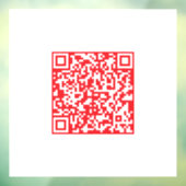 Autocollant Pour Fenêtre Créer un code QR rouge numérisable (modifiable) (Feuille 3)