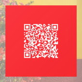 Autocollant Pour Fenêtre Créer un code QR rouge scannable (modifiable)