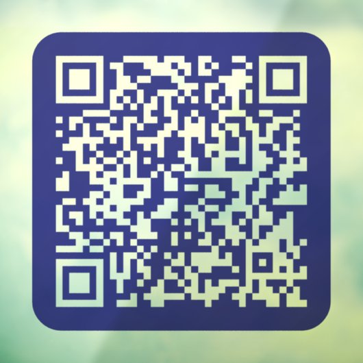 Autocollant Pour Fenêtre Créer un code QR scannable | Modifiable Bleu foncé (Feuille 3)
