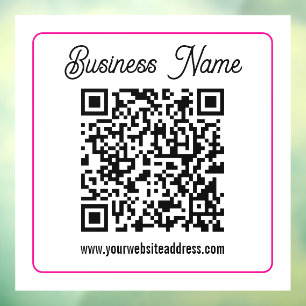 Autocollant Pour Fenêtre Créez instantanément un code QR scannable pour vot