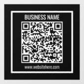 Autocollant Pour Fenêtre Créez un code QR moderne instantanément (Feuille)