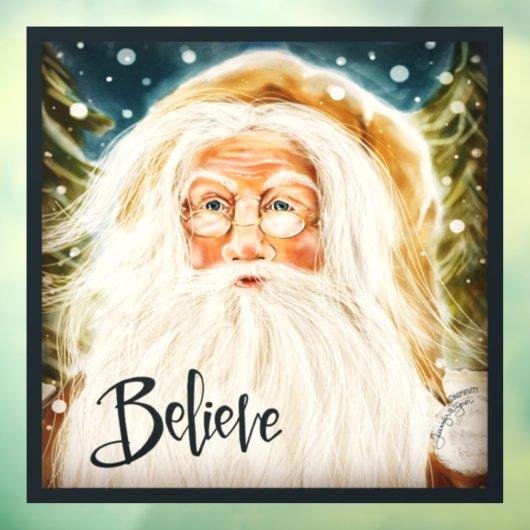 Autocollant Pour Fenêtre Crois en Père Noël ! Clôture de fenêtre "Inspirivi (Feuille 3)