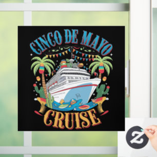 Autocollant Pour Fenêtre Croisière Cinco De Mayo Mexique Bateau Mexicain Fi