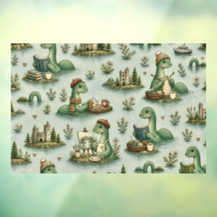 Autocollant Pour Fenêtre Cryptides confortables Nessie Monstre du Loch Ness