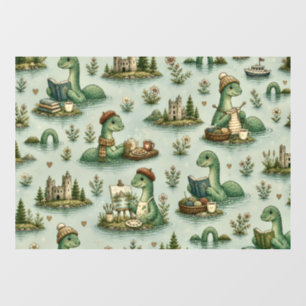 Autocollant Pour Fenêtre Cryptides Cozy Nessie Monstre du Loch Ness loisirs