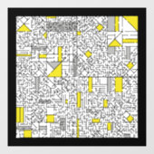 Autocollant Pour Fenêtre Cubism Maze (Feuille)