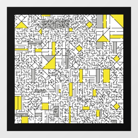 Autocollant Pour Fenêtre Cubism Maze (Feuille)