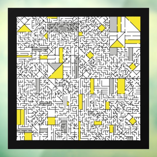 Autocollant Pour Fenêtre Cubism Maze (Feuille 3)