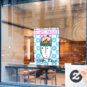 Autocollant Pour Fenêtre Cupcakes High Tea (Fenêtre de café)