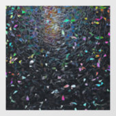 Autocollant Pour Fenêtre Custom Iridescent Abstract Stained Glass Pattern (Feuille)