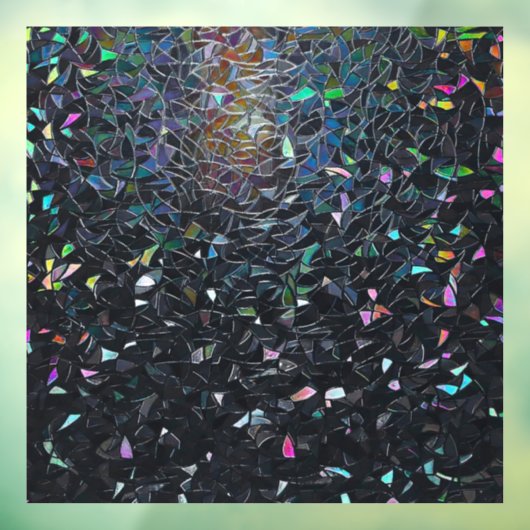 Autocollant Pour Fenêtre Custom Iridescent Abstract Stained Glass Pattern (Feuille 3)