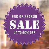 Autocollant Pour Fenêtre Custom Modern Business Store Sale (Feuille 2)