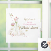 Autocollant Pour Fenêtre Custom Name Blushing Bride in Bloom Bride to Be (Maison)