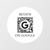 Autocollant Pour Fenêtre Custom QR | Google Reviews Business Display (Feuille)