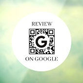 Autocollant Pour Fenêtre Custom QR | Google Reviews Business Display (Feuille 3)