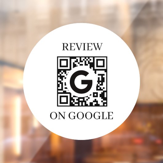 Autocollant Pour Fenêtre Custom QR | Google Reviews Business Display (Feuille 2)