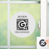 Autocollant Pour Fenêtre Custom QR | Google Reviews Business Display (Maison)
