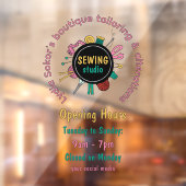 Autocollant Pour Fenêtre Custom Seamstress Tools QR Code Window Cling (Feuille 2)