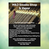 Autocollant Pour Fenêtre Customiser La Publicité D'Une Boutique De Fumée Po (Feuille 3)