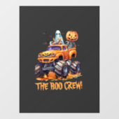 Autocollant Pour Fenêtre Cute Boo Crew Modern Jack-o'-lantern Halloween (Feuille)